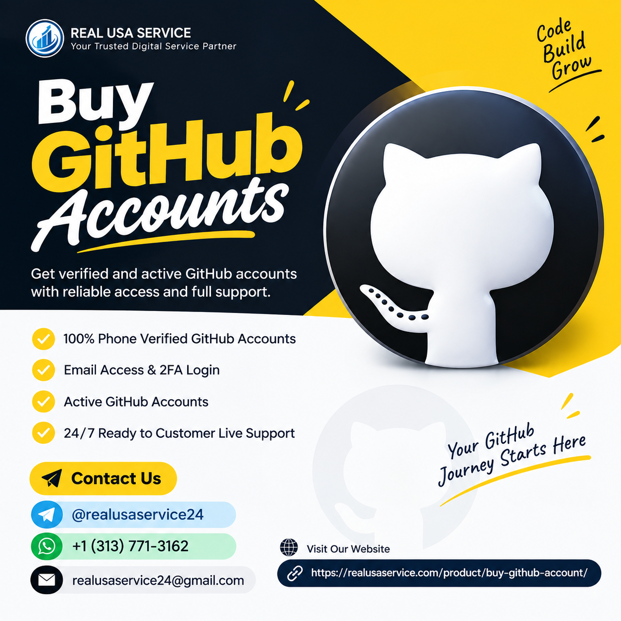 Buy GitHub  Accounts